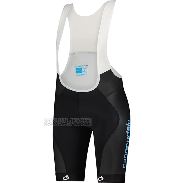 2021 Cycling Jersey Cannondale Light Bluee Black Short Sleeve and Bib Short